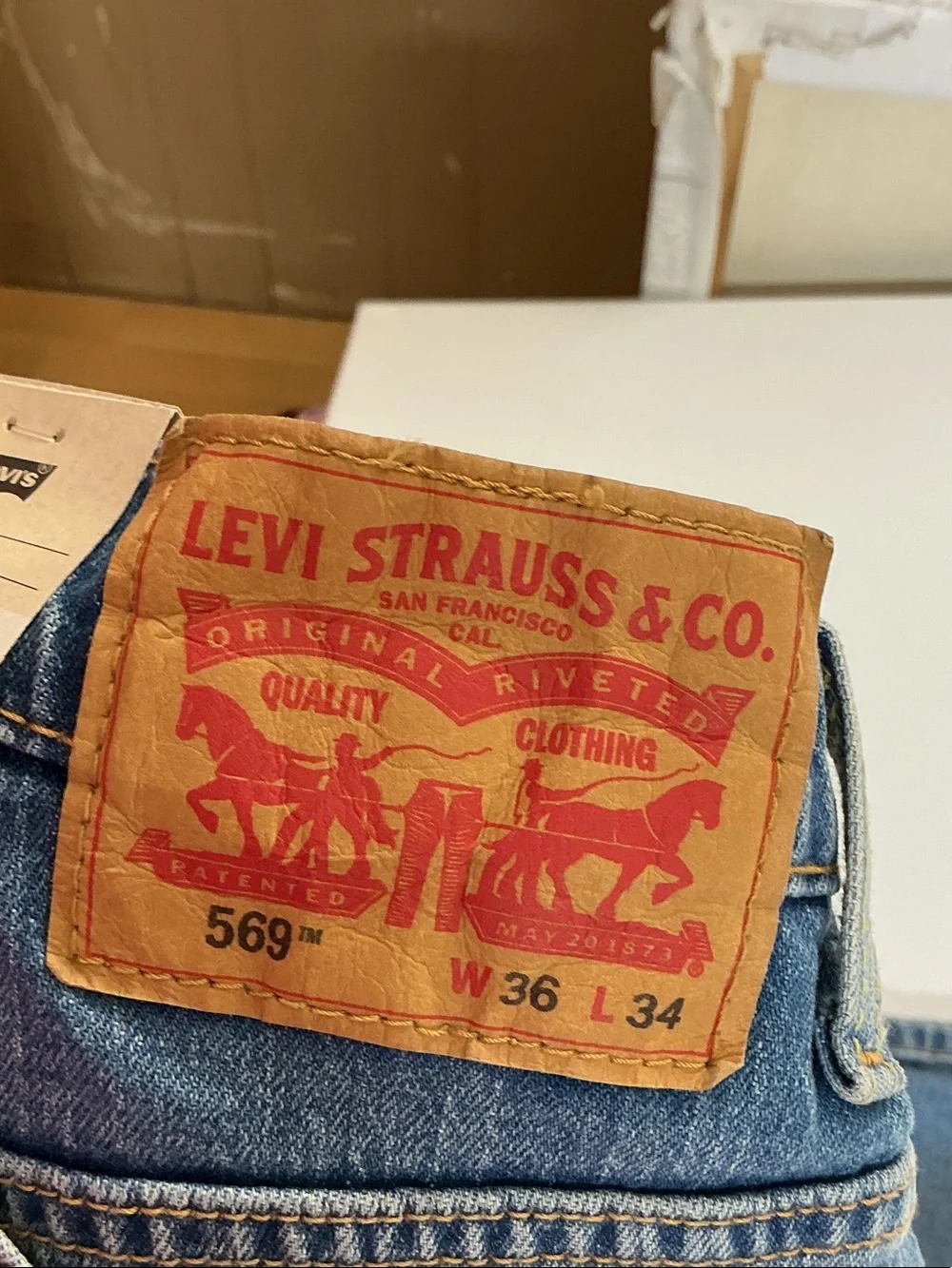 Classic Blue Men’s Straight-Leg Jeans